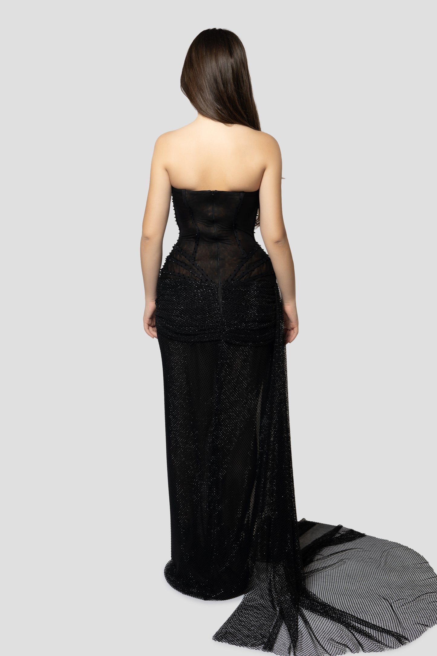 BLACK CORSET DRESS