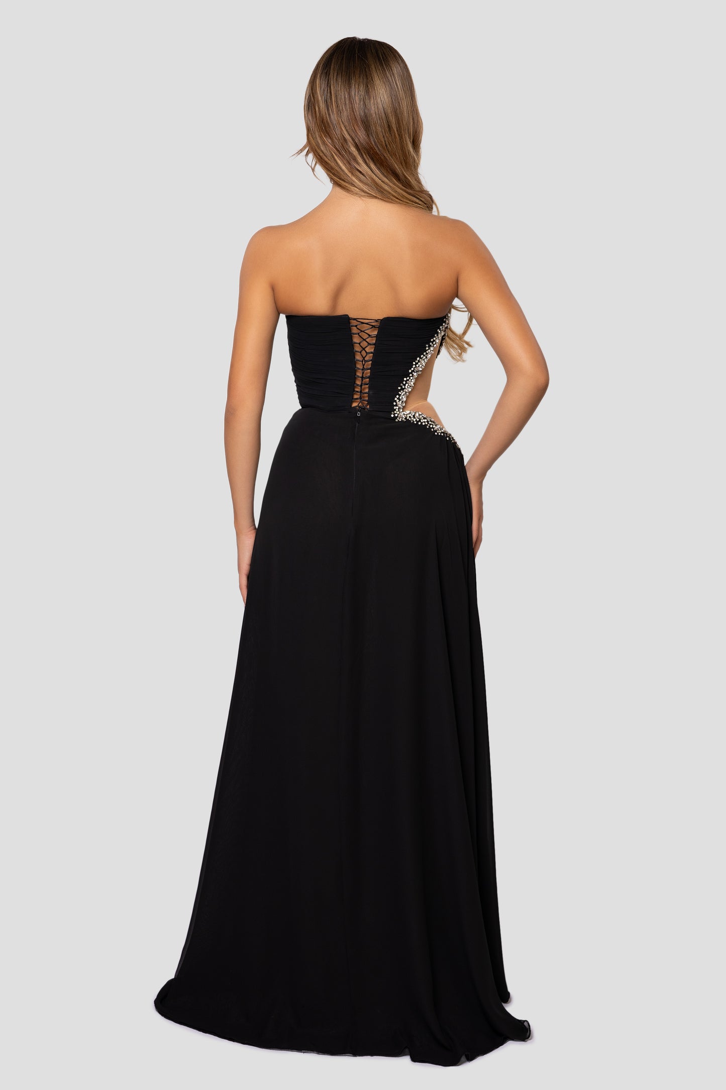 ASYMMETRICAL BLACK DRESS