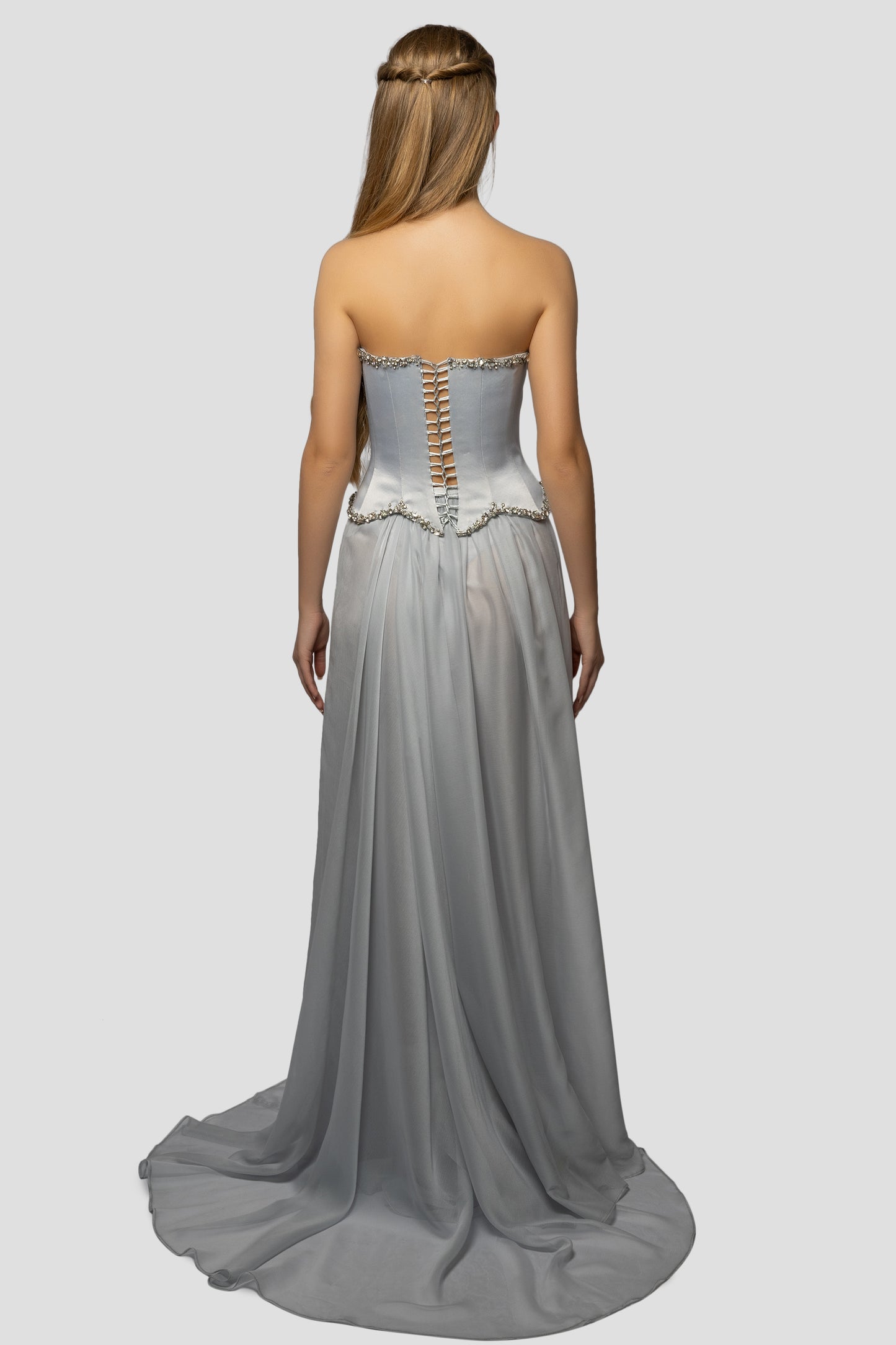 GRAY CORSET DRESS