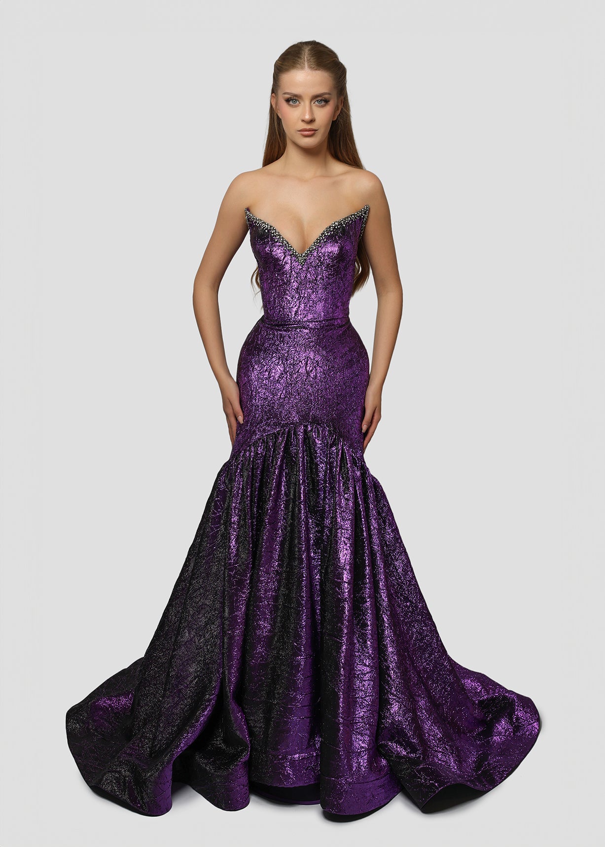 DARK PURPLE MERMAID DRESS