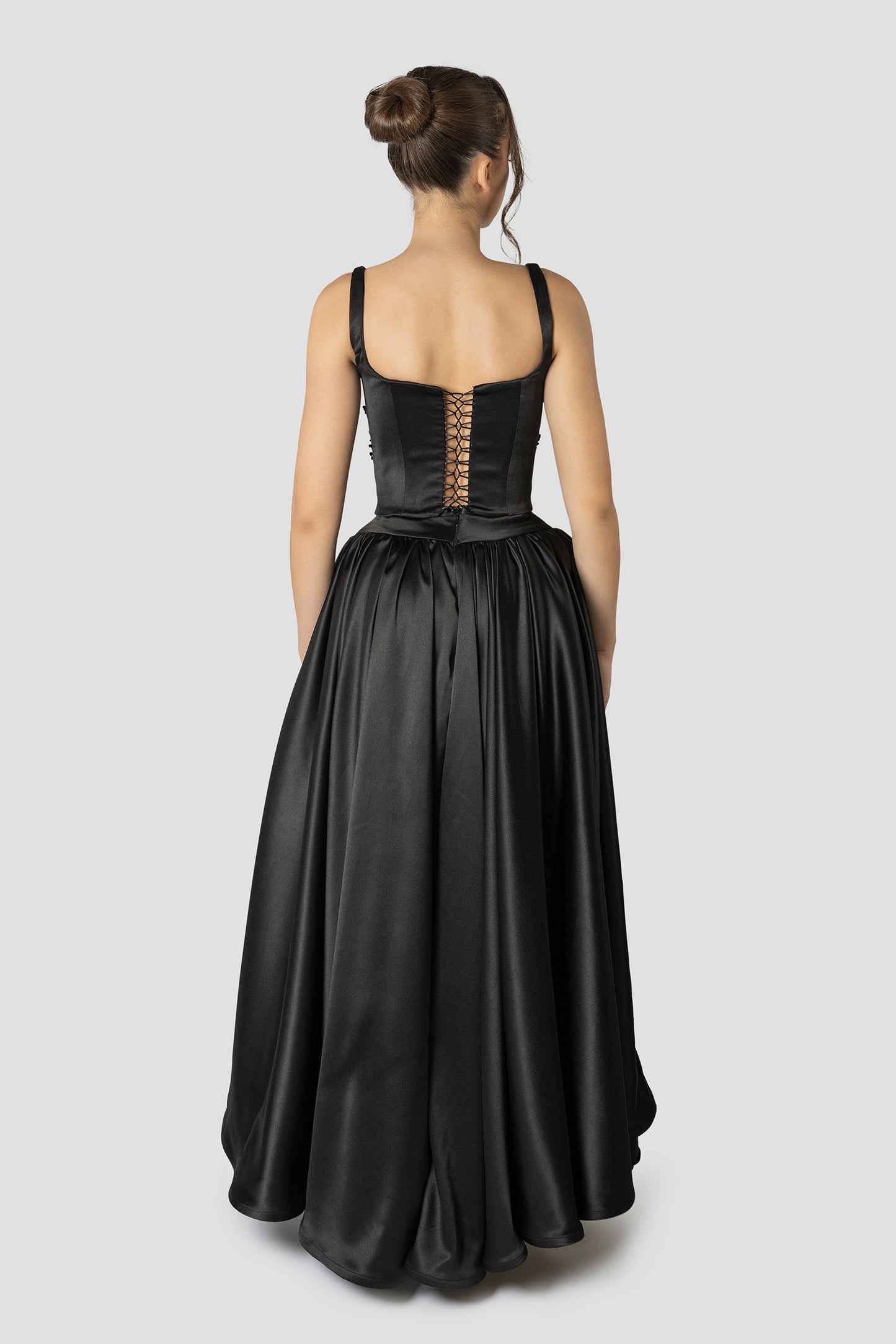 SATIN CORSET AND MIDI SKIRT SET