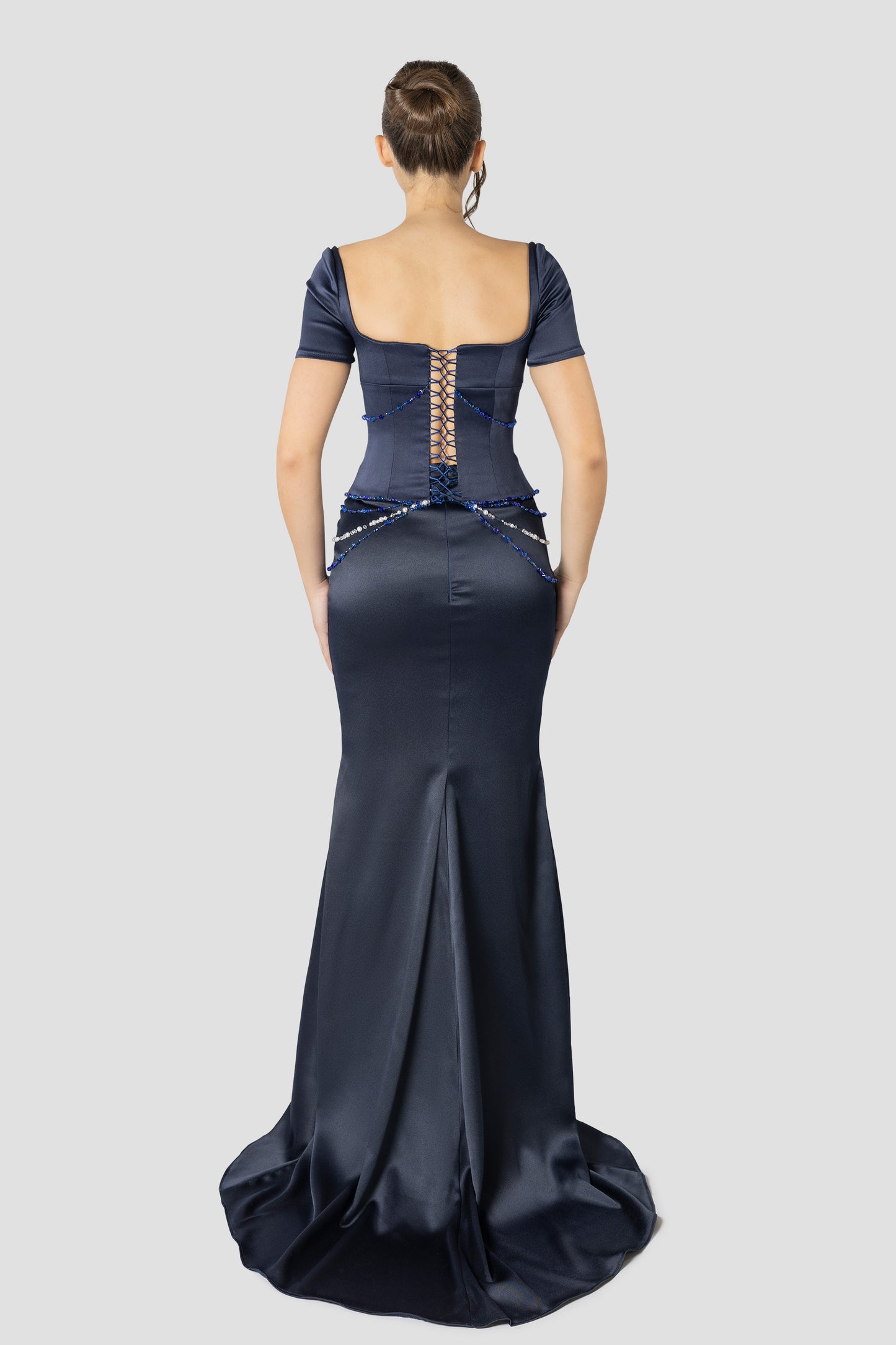 DARK BLUE MERMAID DRESS